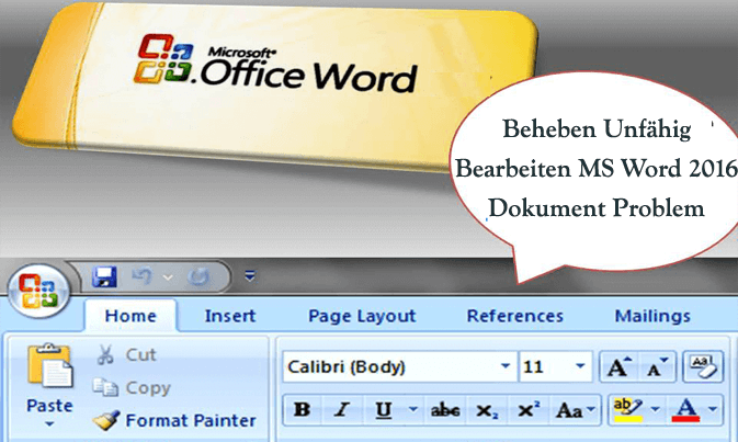 Office 2016 kann nicht bearbeitet warden