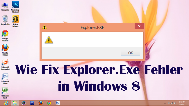 Explorer.exe Fehler,