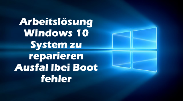 Fehler beim kritischen Systemfehler beheben