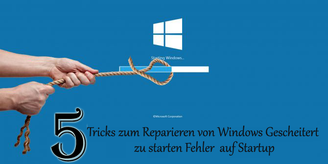 Windows Fehler beim Starten des Fehlers beheben