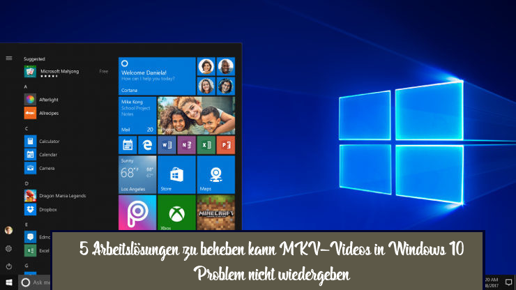 kann MKV Videos in Windows 10 nicht abspielen
