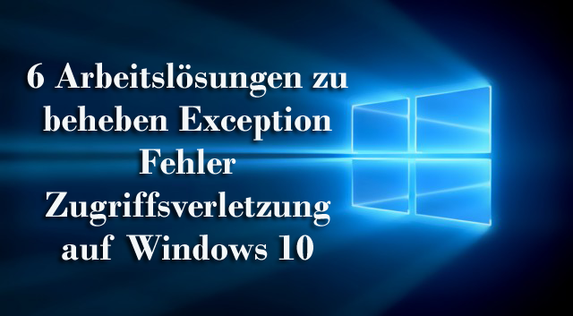 Fehler beim Zugriff auf Ausnahmebedingung