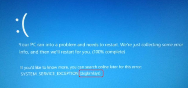 Wie zu beheben BSOD Dxgkrnl.sys Fehler unter Windows 10
