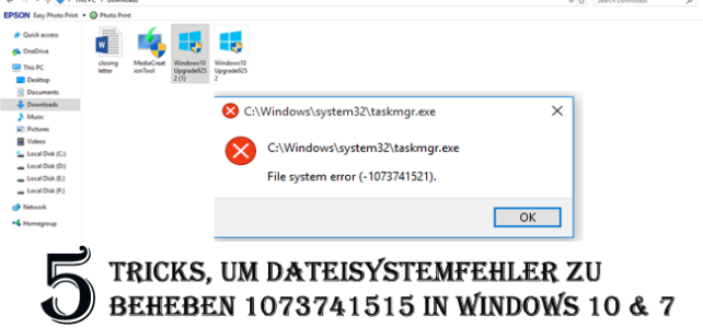 5 Tricks, um Dateisystemfehler zu beheben 1073741515 in Windows 10 & 7 5 Tricks, um Dateisystemfehler zu beheben 1073741515 in Windows 10 & 7